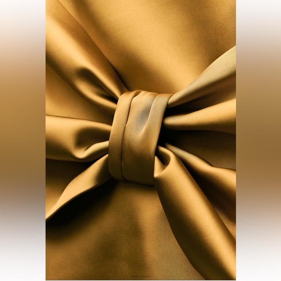 ZARA SATIN EFFECT BOW SKIRT ZW COLLECTION - Picture 7 of 8